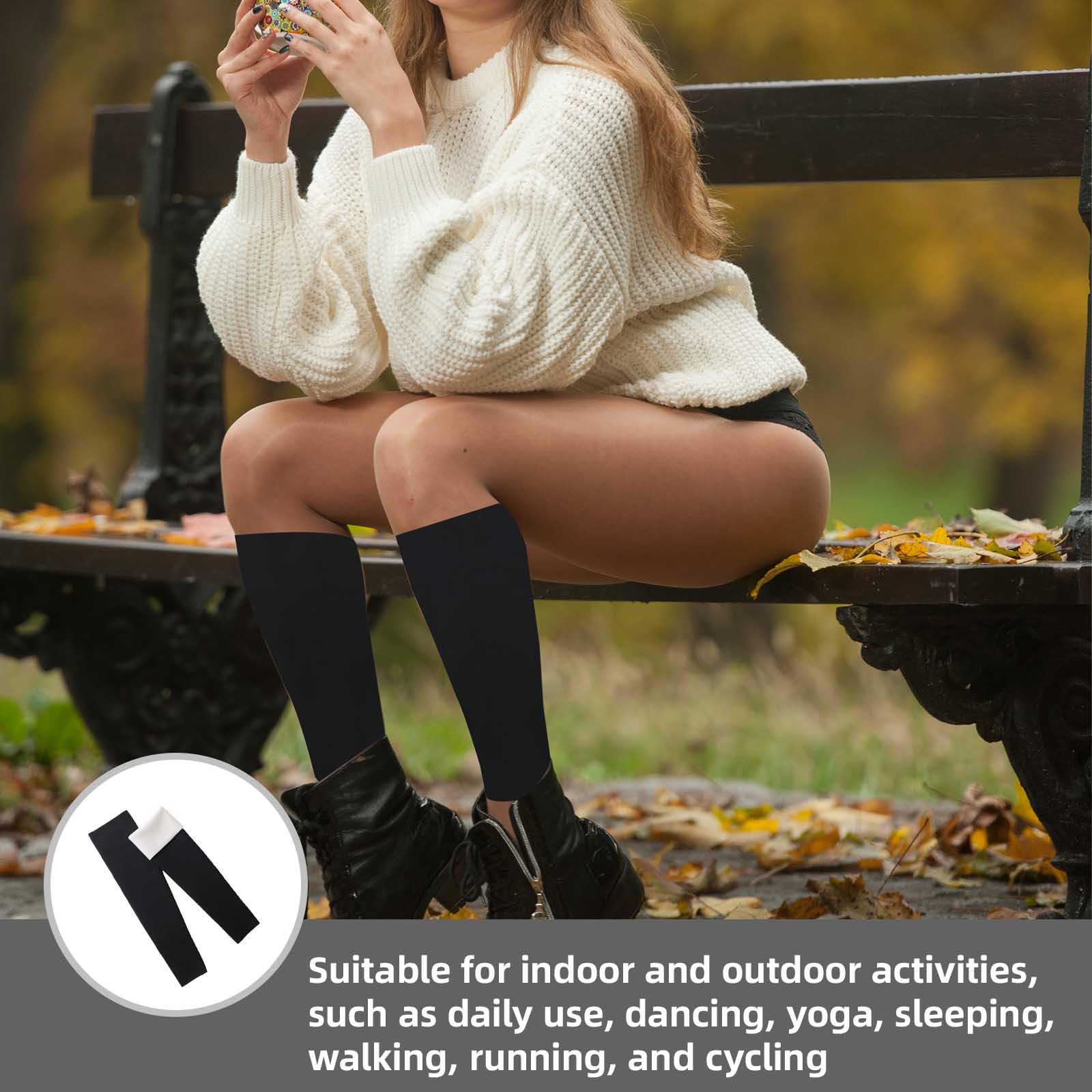 Wool Arm Warmers for Cold Weather – 1 Pair Thermal Compression